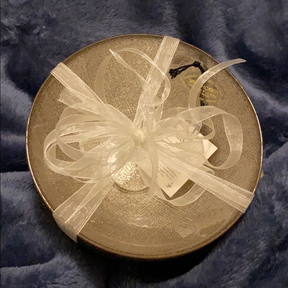 AKCAM Silver Glittery Turkish Glass Bowls